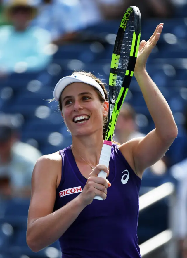 Konta celebrates