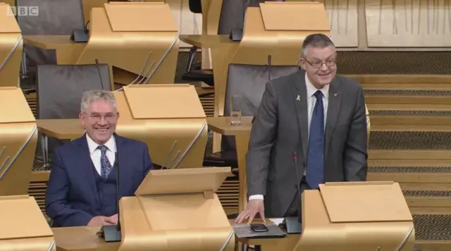 SNP MSP Kenneth Gibson and Stuart McMillan