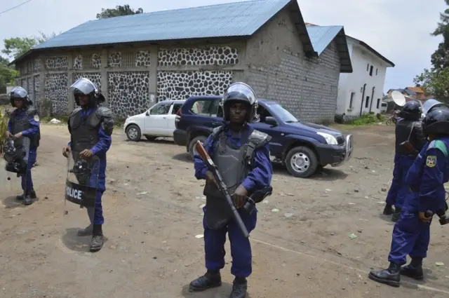 Police in Kinshasa