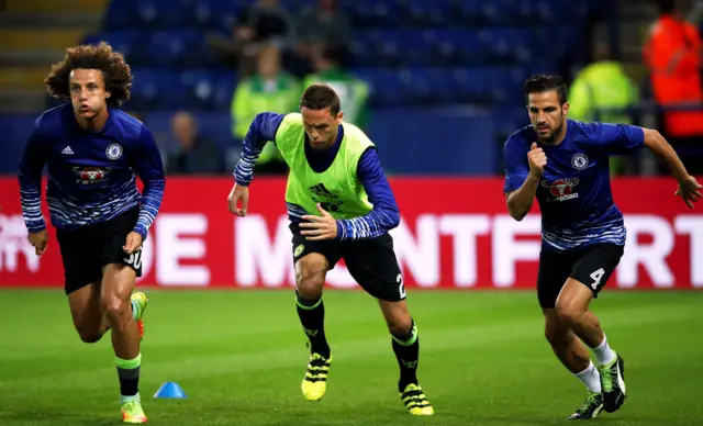 Chelsea warm-up