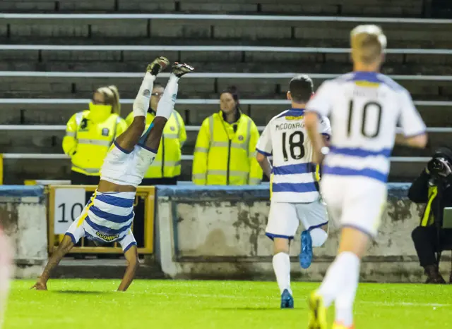 Jai Quitongo celebrates