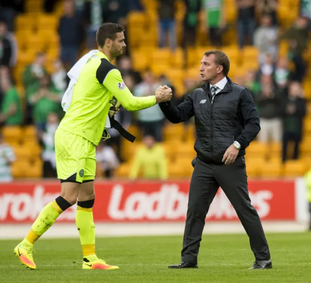 Craig Gordon and Brendan Rodgers