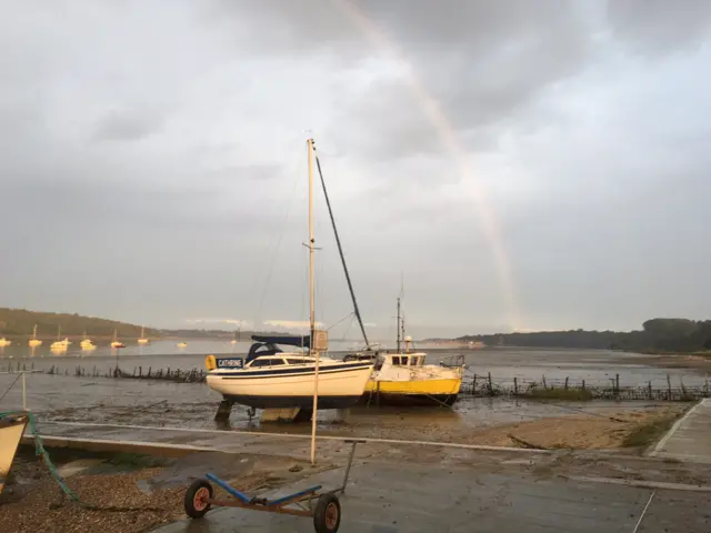 Rainbow over the River Orwell