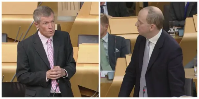 Scottish Lib Dem leader Willie Rennie and Scottish Conservative MSP Donald Cameron