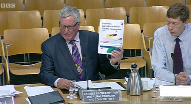 Fergus Ewing brandishes Audit Scotland's CAP Futures programme report