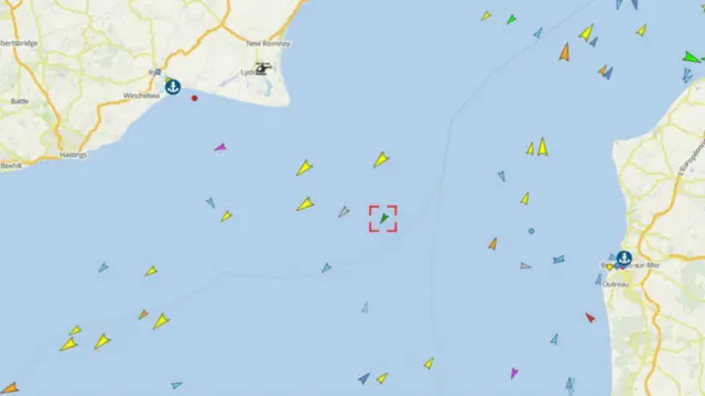 Map charting Nick Ayers across the Channel