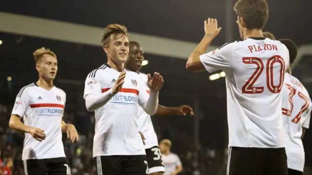 Fulham celebrate