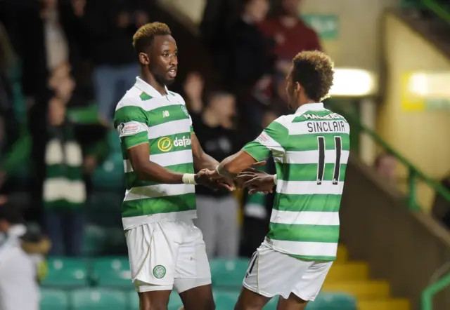 Moussa Dembele and Scott Sinclair