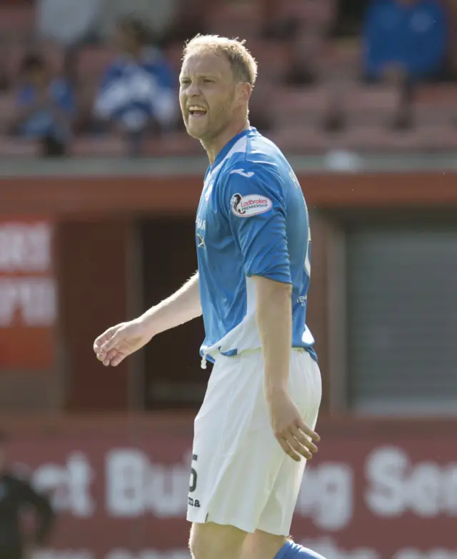 Steven Anderson in action for St Johnstone in their recent win at Partick Thistle