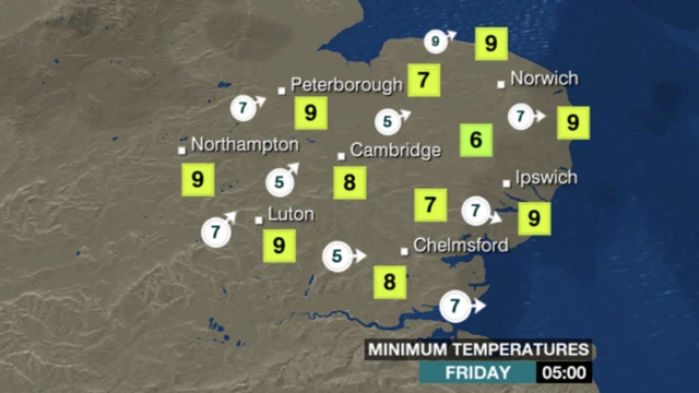 Overnight weather map