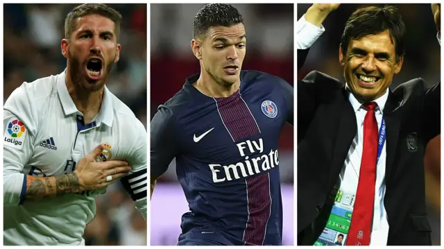 Sergio Ramos, Hatem Ben Arfa and Chris Coleman