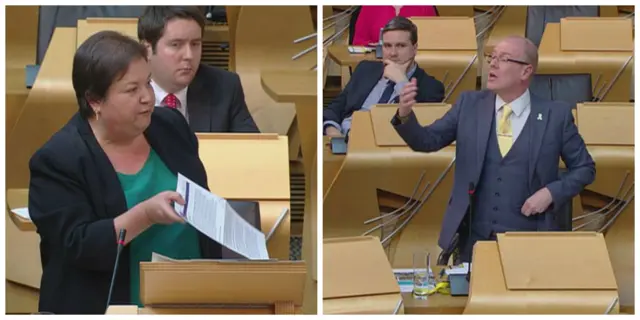 Jackie Baillie and Kevin Stewart