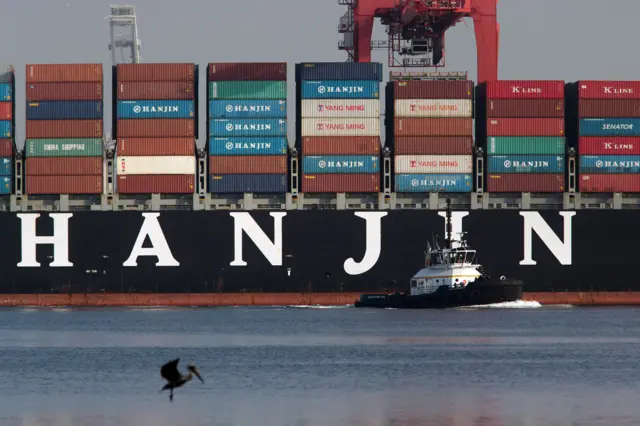 Hanjin ships