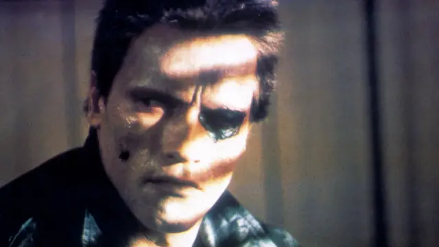 Arnold Schwarzenegger playing The Terminator