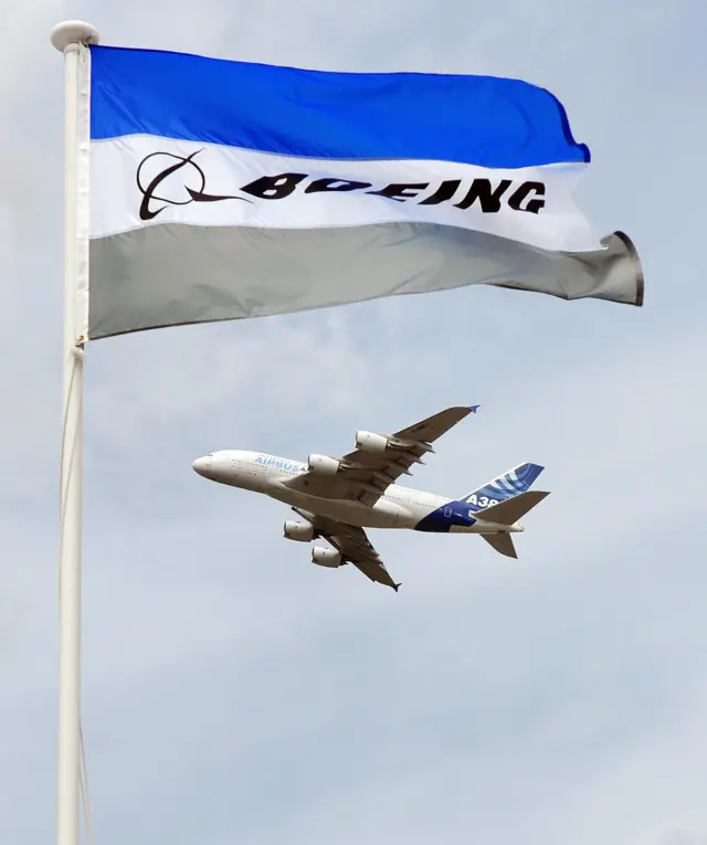 airbus and Boeing flag