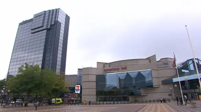 International Convention Centre and the Hyatt hotel in Birmingham