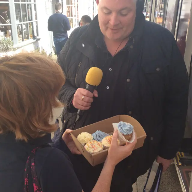 Helen, Jonathan and some cakes