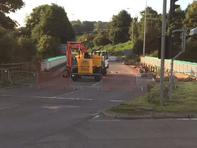 Work taking place on A34