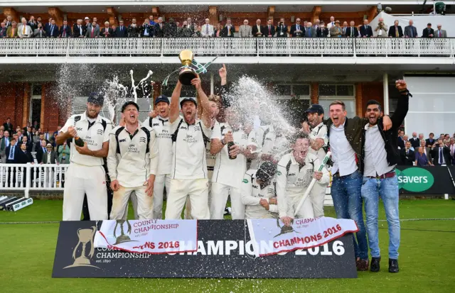 Middlesex win the County Championship