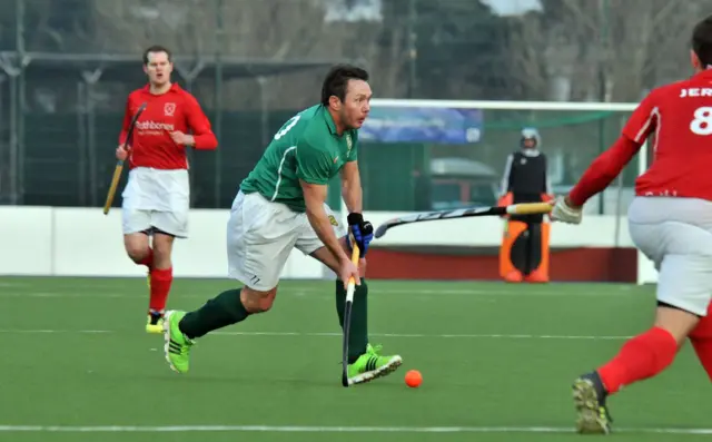 Andy Whalley playing Hockey