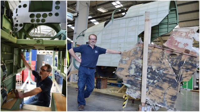 Hampden bomber repairs