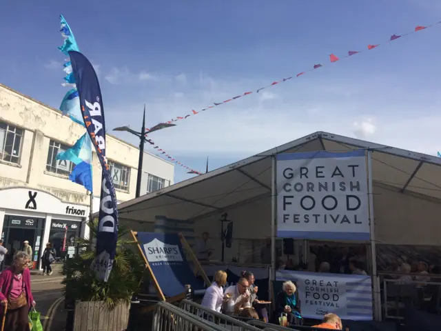 Food festival marquee