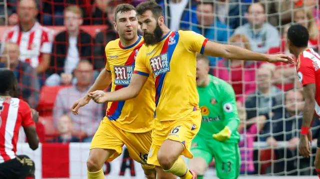 Joe Ledley celebrates