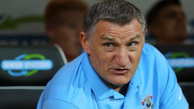 Coventry manager Tony Mowbray