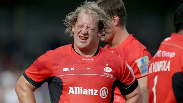 Saracens' Petrus Du Plessis