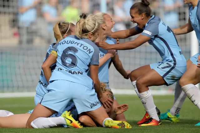 Manchester City celebrate