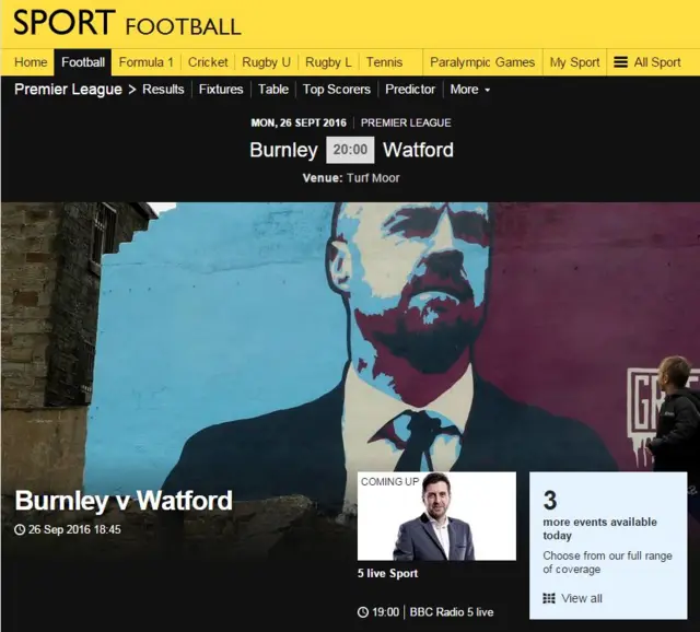 Burnley v Watford