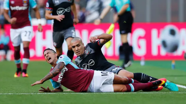 Manuel Lanzini and Oriol Romeu