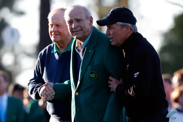 Gary Player, Arnold Palmer and Jack Nicklaus