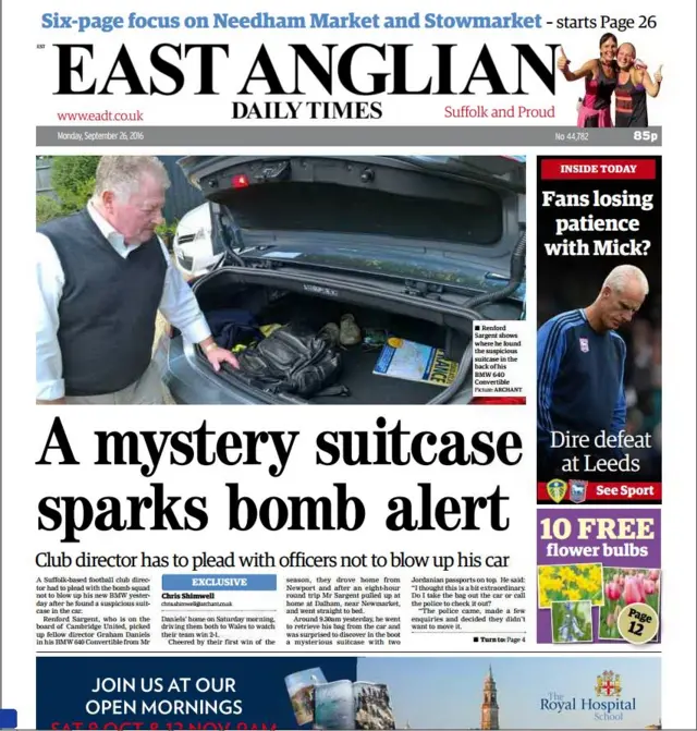 Front page of EADT