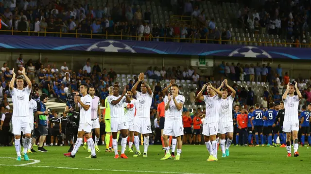 Leicester City celebrate