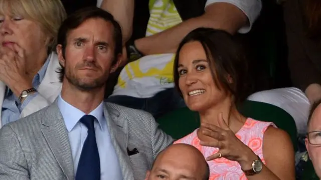 Pippa Middleton and James Matthews at Wimbledon