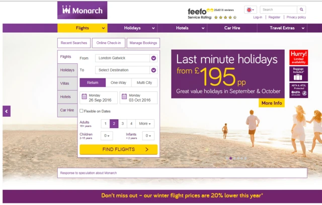 Monarch website