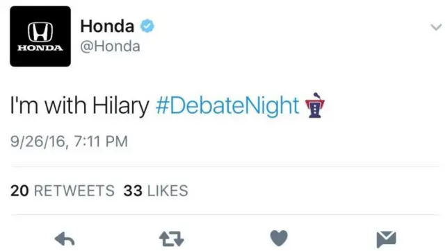 Honda tweet