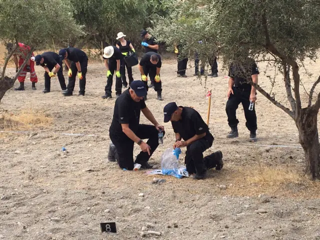 Search teams in Kos, Greece