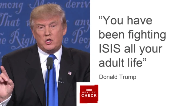 Donald Trump attacks Hillary Clinton: "You have been fighting ISIS all your adult life"