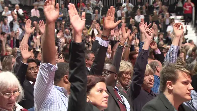 Voting at Labour conference