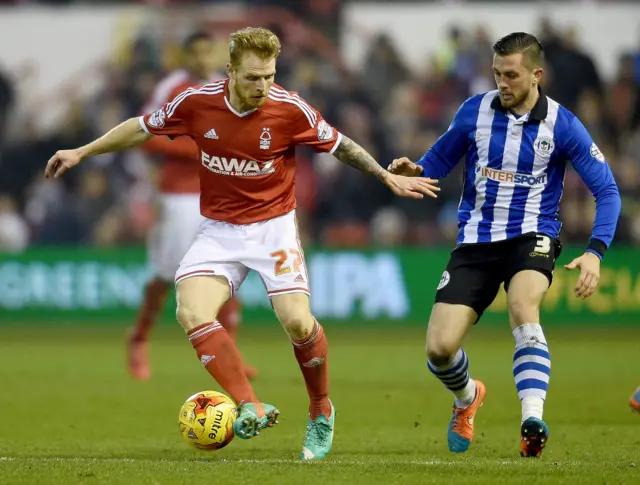 Chris Burke had two seasons at Nottingham Forest