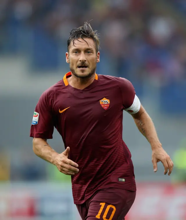 At the start of this season Totti had scored 304 goals in 758 appearances for Roma - both club records.