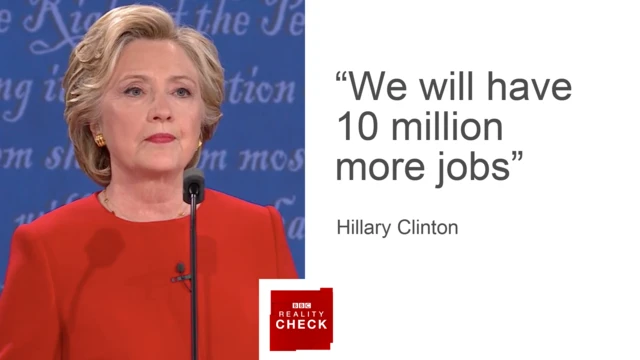 Hillary Clinton on how she would create more jobs in the US