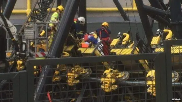 The Smiler rollercoaster after the crash