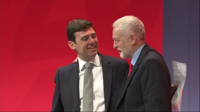 Andy Burnham and Jeremy Corbyn