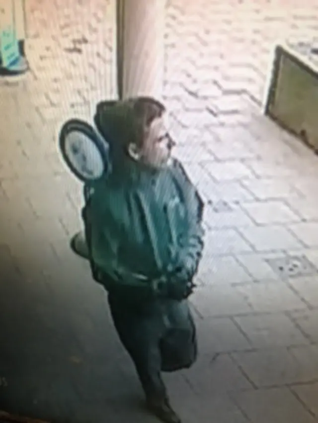 CCTV footage showing man