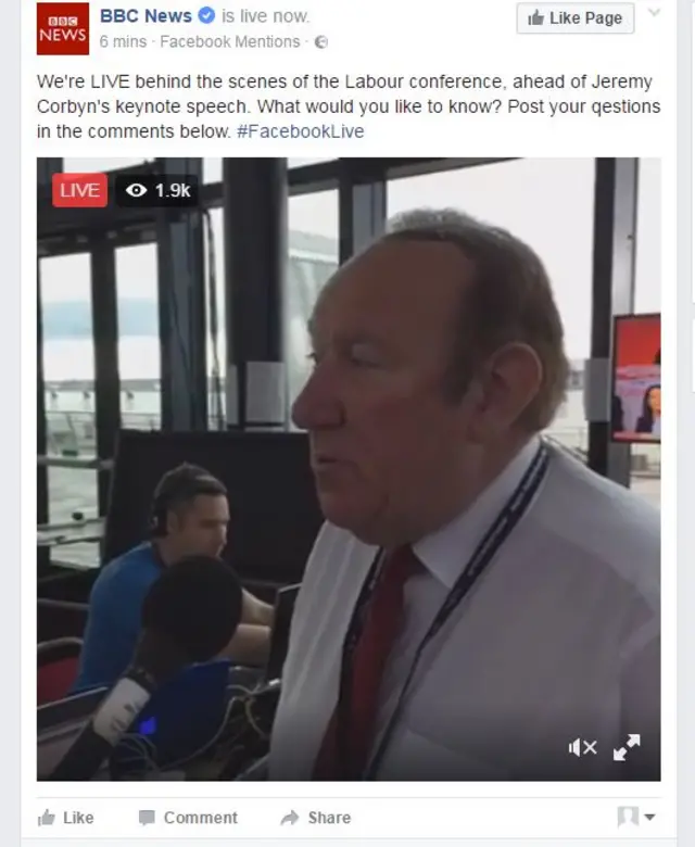 Andrew Neil live on social media