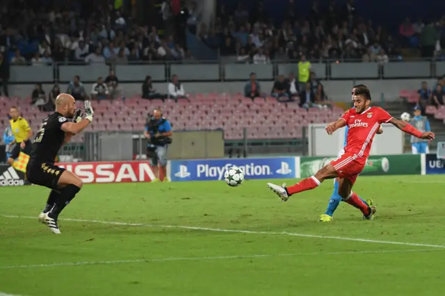 Salvio scores for Benfica