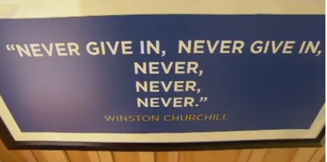 A Winston Churchill quote